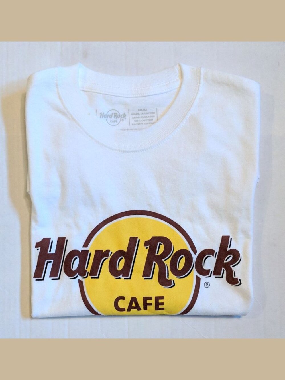 NWOT RARE HARD ROCK CAFE ROME MEN'S WHITE T-SHIRT #S - Picture 3 of 3